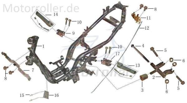 Anschlaggummi D=2cm, Bohrung 1c Gummipuffer Dämpfer 125ccm 700915