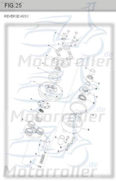 Flansch / Distanzscheibe Eppella Buggy 150 150ccm 4Takt 648 Motorroller.de Strassenbuggy 150 II Ersatzteil Service Inpektion Direktimport