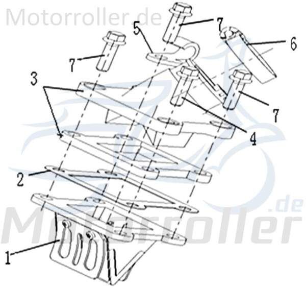 CPI SX 50 Supercross Clip Ölschlauch Schelle Klemmschelle Scooter 1E40MB.12-02 Motorroller.de Klammer Befestigungsschelle Halteklammer