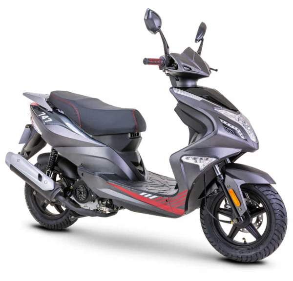 Fighter 50 R 747 45 km/h schwarz Motorroller Roller Scooter Euro 5