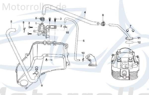 Kreidler STAR Deluxe 4S 200 Dichtung 200ccm 4Takt SF214-0173 Motorroller.de Abdichtung SEAL Gasket 200ccm-4Takt Scooter LML Ersatzteil Service