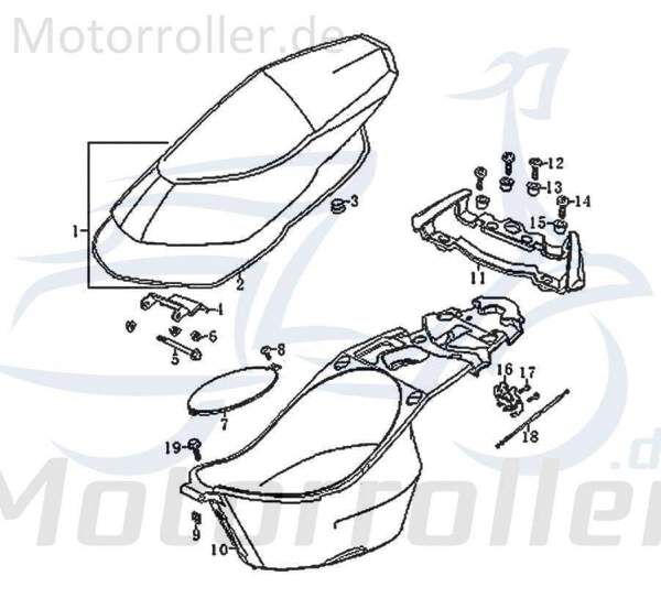 Jonway RMC-G 50 Bolzen Stehbolzen Zapfen 50ccm 2Takt 83622 Motorroller.de Gewindebolzen Gewindestift Arretierbolzen Stiftschraube Gewinde-Stift