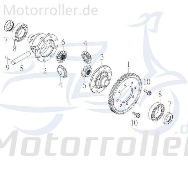 Kreidler F-Kart 170 Schneckenräder 170ccm 4Takt 26640-GOO-00 Motorroller.de Differential Schneckendifferential 170ccm-4Takt Ersatzteil Service