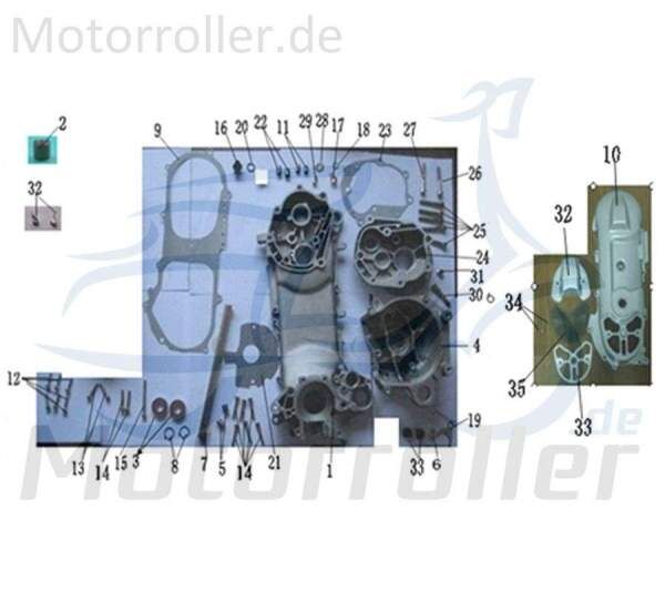 ZNEN Gummibuchse Stoßdämpferbuchse hinten 11203-EQ5B-9000 Motorroller.de Silentblock Silentlager Silentbuchse Lagerbuchse Motorlager Lagerhülse Scoote