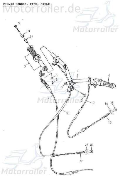 AEON Einstellmutter Cobra 180 RS Justiermutter 180ccm 4Takt Motorroller.de Trim-Mutter Reguliermutter Regurliermutter 125ccm-4Takt Quad ATV UTV