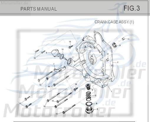 Halterung Befestigung Tongjian GY6-716 Motorroller.de