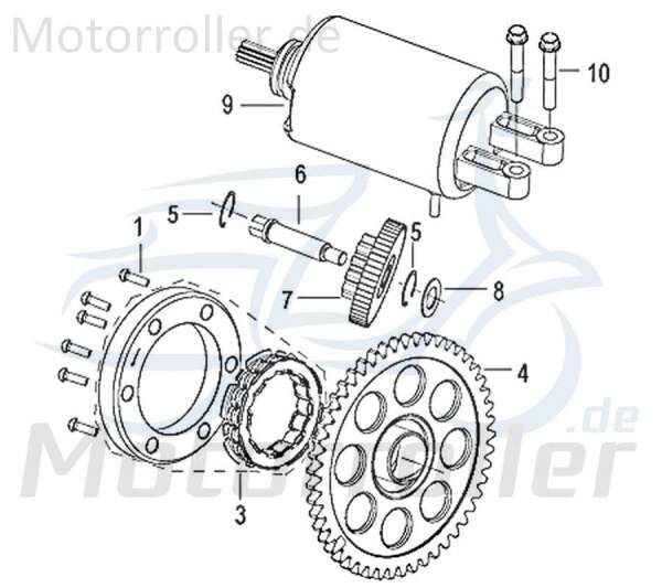 Schraube M6x25mm Jonway Insignio 250 DD Scooter Roller 750139 Motorroller.de Bundschraube Maschinenschraube Flanschschraube Flansch-Schraube Kreidler