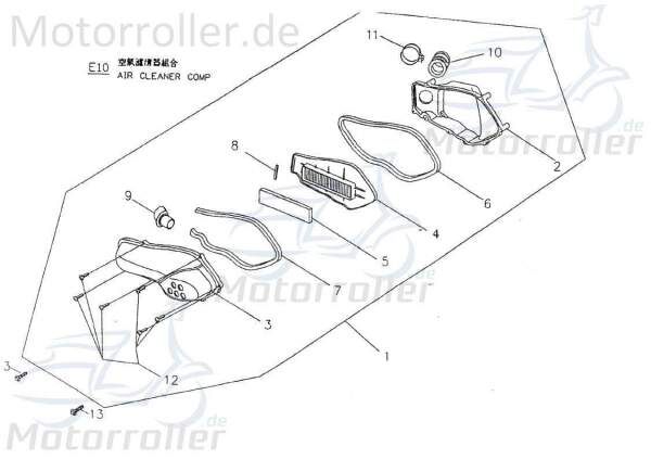 PGO Bundschraube 5x25mm Big Max 50 Roller Scooter 50ccm 2Takt Motorroller.de Maschinenschraube Flanschschraube Flansch-Schraube Maschinen-Schraube