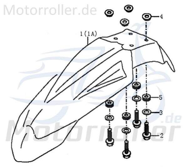 Rex Enduro 125 DD Radabeckung Schutzblech 125ccm 4Takt 89646 Motorroller.de Radlauf 125ccm-4Takt Motorrad Kreidler SUPERMOTO 125 Moped Ersatzteil