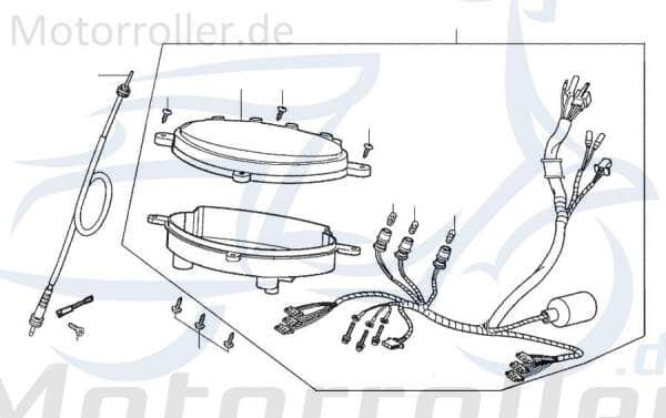 Tachowelle Tacho Motorroller Rex 25 Scooter 78005