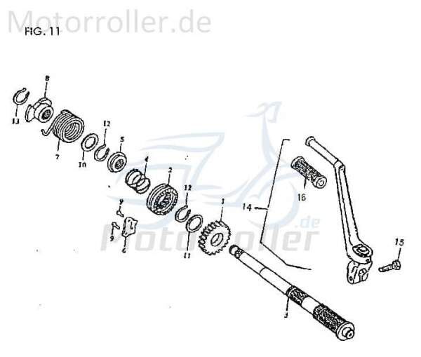 Jincheng JC 50 Monkey Repl. Seegerring 50ccm 4Takt 147FM2B-7005 Motorroller.de Sicherungsring Klemmring Nutring Sicherungsclip Seegering Scooter