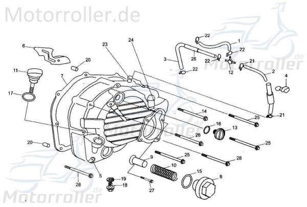 Dichtung Ölschlauch Innen 172MM-011002