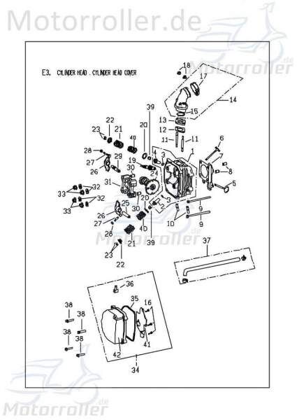 Zylinderkopfdeckel komplett Ventildeckel C2071102000