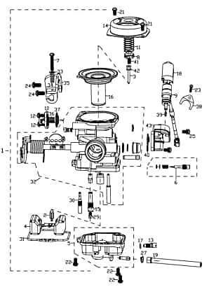 Dichtung Schwimmerkammer Abdicht-Satz Vergaser 86573