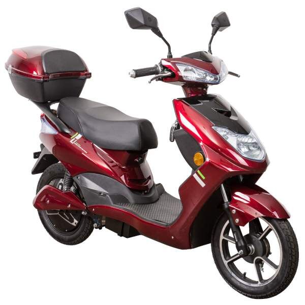 Elektroroller Scoody 25 W ZT-27 rot 900W 25 km/h Graphen-Akku E-Roller E-Scooter Mofa