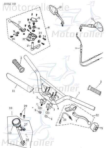 Adly Sicherungsbundmutter Sicherungsmutter Quad 50ccm 2Takt Motorroller.de Flanschmutter Haltemutter 150ccm 4Takt ATV ATV 50 II Utility XXL AC UTV