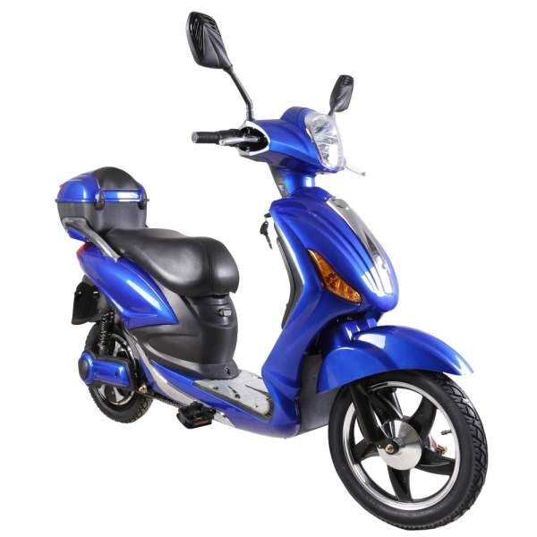 Elektroroller Scoody 25 Classic ZT-09A blau 250W 25 km/h Bleisäure-Akku E-Scooter E-Roller Mofa