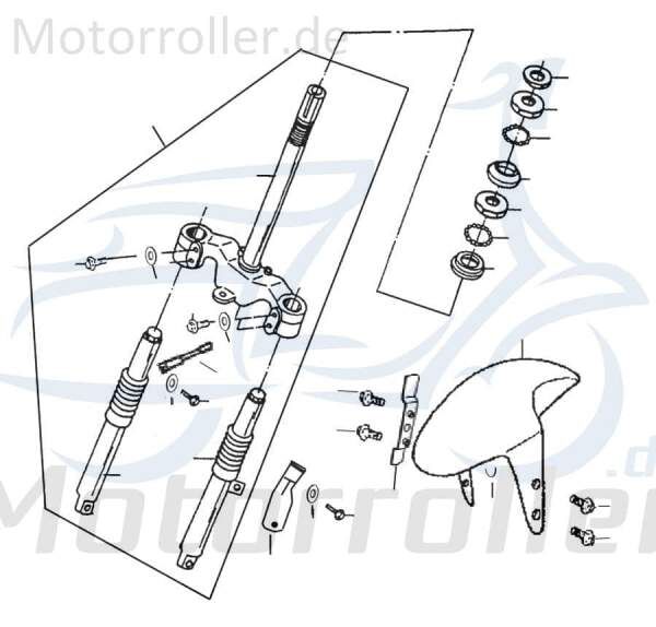 Sechskantschraube Rex RS450 Befestigung Halter 50ccm 4Takt Motorroller.de Halterung Flachkopfschraube Sechskant-Schraube Bundschraube Flanschschraube