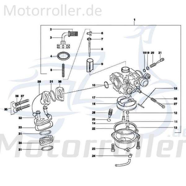 Kreidler STAR Deluxe 4S 125 O-Ring 125ccm 4Takt 720499 Motorroller.de Gummidichtung Dichtring Gummiring Oring Gummi-Ring Dicht-Ring 125ccm-4Takt LML