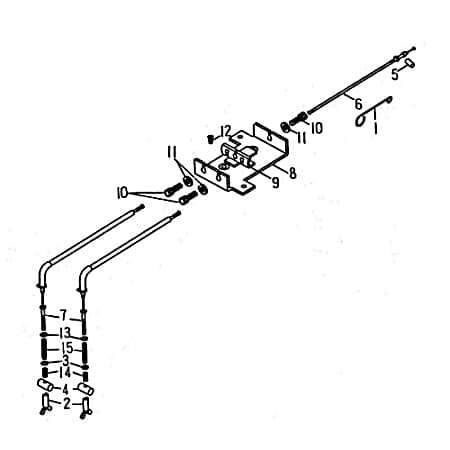 Feder Bremszüge Bremsseilzug vorne Quad ATV Rex 99616