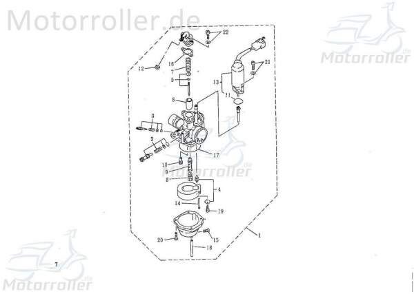 SMC Einstellmutter BREMSZUG Rex 50 Scooter Roller 50ccm 2Takt Motorroller.de Justiermutter Trim-Mutter Reguliermutter Regurliermutter Ersatzteil