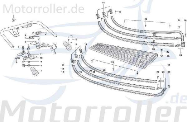 Schraube Kreidler STAR Deluxe 4S 125 Scooter 4Takt SF504-1092 Motorroller.de Bundschraube Maschinenschraube Flanschschraube Flansch-Schraube Moped