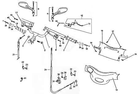 Schraube M6x30mm Kreidler Florett 125E Motorrad FIG E2-13 Motorroller.de Bundschraube Maschinenschraube Flanschschraube Flansch-Schraube Bund-Schraube