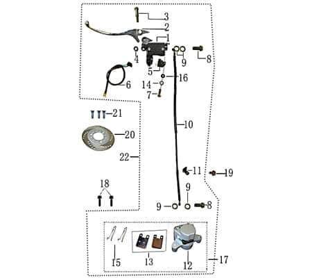 Bremsscheibe Hinterrad Scheibenbremse 1100107-1