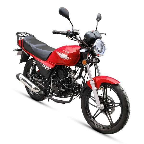 Motorrad Fighter 50 F-S rot 45 km/h Euro 5 Schaltmoped Mokick 50ccm 4 Takt Kleinkraftrad Krad