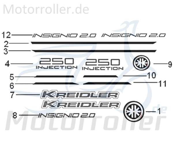 Dekor Kreidler rechts oder links 750500