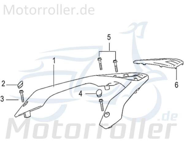 Abdeckkappe rechts (Gepäckträger) Motorroller 750465