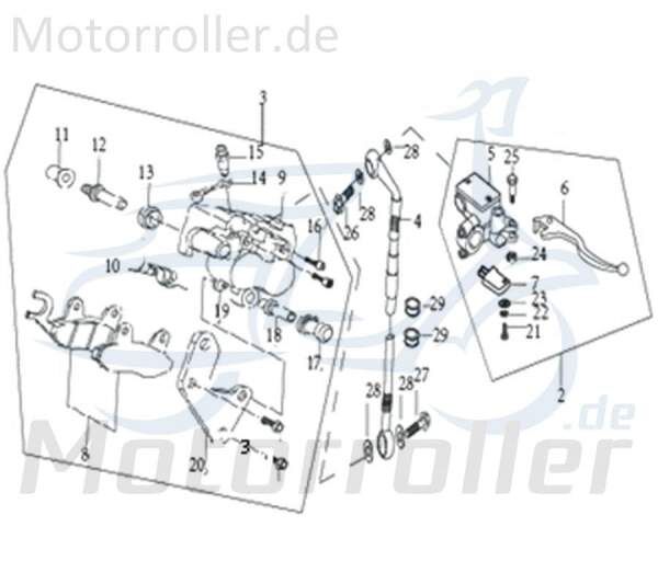 Kreidler Supermoto 50 DD Bremslichtschalter vorn 733380 Bremslichtkontakt Stoplichtschalter Vorderradbremse Motorrad Schaltmoped