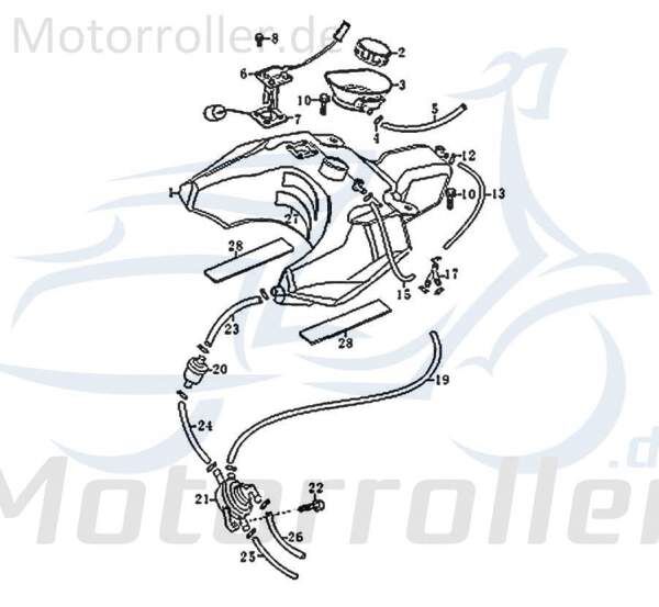 Jonway RMC-G 50 Y-Stück YStück T-Stück 50ccm 2Takt 83535 Motorroller.de 50ccm-2Takt Scooter Ersatzteil Service Inpektion Direktimport