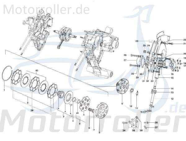 Kupplung komplett Motorroller LML Star C-3712329