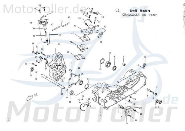 Anlasser komplett Starter PGO E1241000000