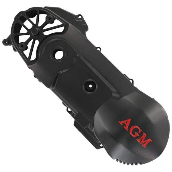 Motorgehäusedeckel links schwarz 420mm 50ccm YYGY0500-0701-A Motorroller.de mit Belüftung 2Takt Motordeckel Kurbelgehäusedeckel 1E40QMB Quad ATV Aeon