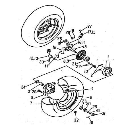 SMC Quad 250 O-Ring Gummidichtung 50ccm 2Takt 93210-24118 Motorroller.de Dichtring Gummiring Oring Gummi-Ring Dicht-Ring Minarelli liegend ATV UTV