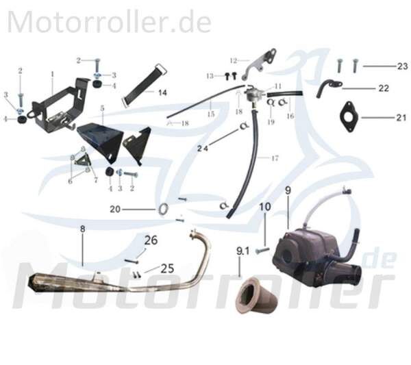 Gegenhalter Gegenlager 780154 Motorroller.de