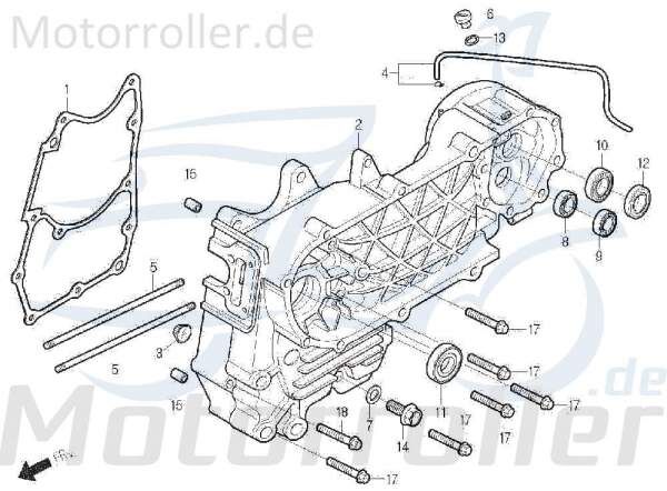 Simmerring Kurbelwellensimmerring DAE-91202-SA1-0100