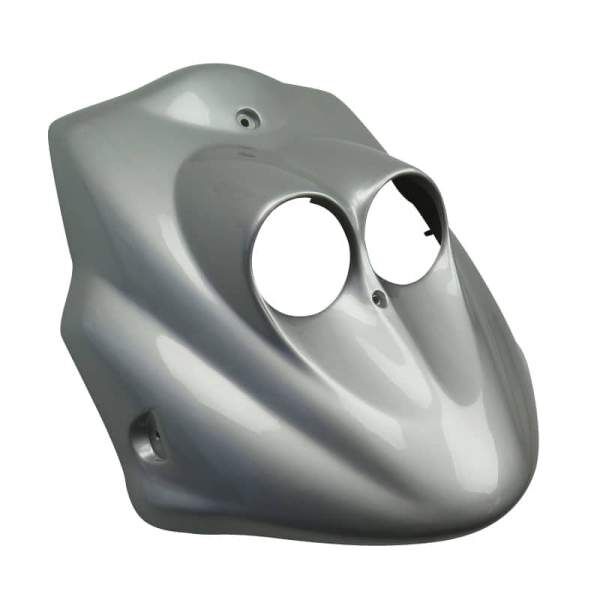 SMC Frontverkleidung silber Frontschürze 51151-PAF-0007 Motorroller.de Frontmaske Front-Cover Lenkerverkleidung Front-Schürze Wetterschild Dekorblende