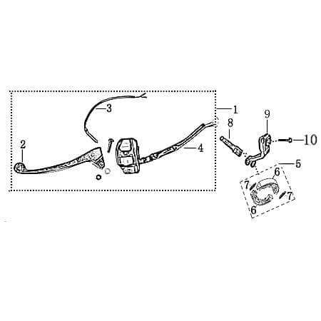 Rückholfeder Bremsschuh 125ccm 4Takt Jonway Scooter 2100303-6 Motorroller.de Zugfeder Spannfeder 125ccm-4Takt Milano 125 Rex Moped Ersatzteil Service