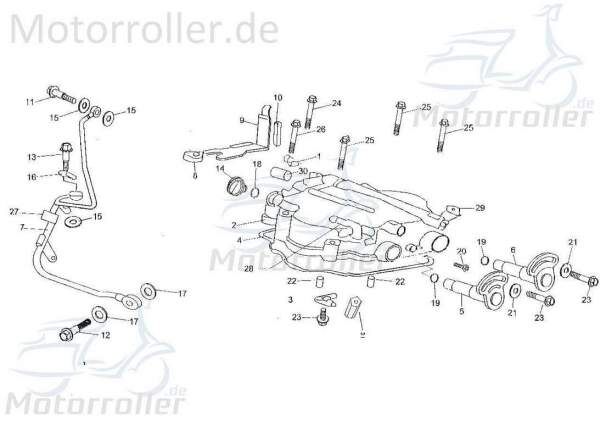 Einlassventilhebel TBM BUGGY 250 250ccm 4Takt 172MM-1208 Motorroller.de 250ccm-4Takt Straßenbuggy 250 Ersatzteil Service Inpektion Direktimport