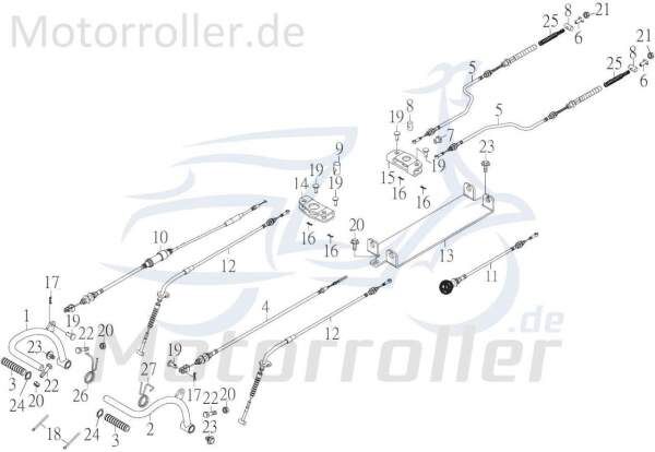 Kreidler F-Kart 170 Kabel Choke 170ccm 4Takt 76038 Motorroller.de Stromkabel Stromleitung Elektrokabel Elektroleitung Elektro-Kabel Strom-Kabel