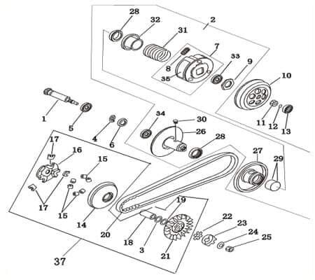 Rex RS250 Bundmutter Sechskantmutter 50ccm 2Takt 87492 Motorroller.de Flanschmutter Sechskant-Mutter Flansch-Mutter Maschinenmutter Maschinen-Mutter