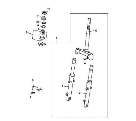 Steuersatz unten Vorderradgabel 82325 Motoroller.de Lenkkopflager Lenklagersatz Rex Kreidler