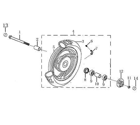 Federscheibe 8mm bunt verzinkt AGM-MOTORS 9150208001-3