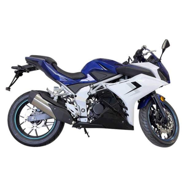 Motorrad Fighter 125 BL-S blau 95 km/h Euro 5 Schaltmoped 125ccm 4 Takt Leichtkraftrad Krad Kraftrad