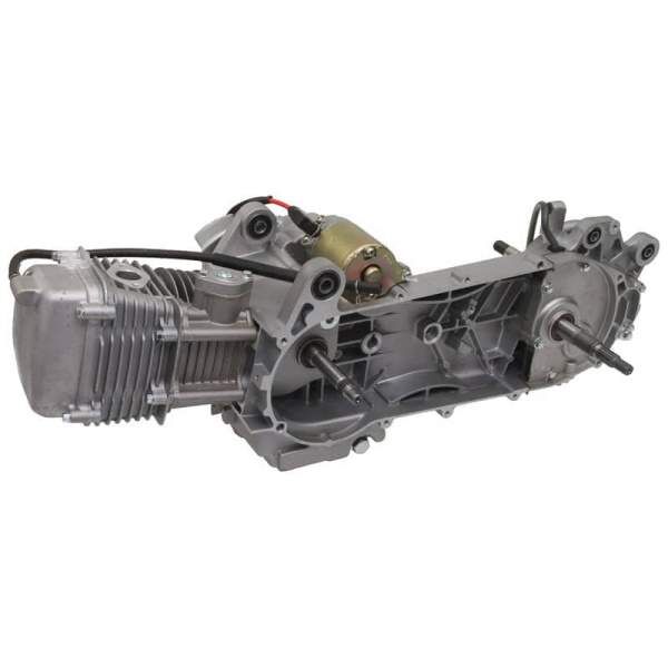 Rumpfmotor/Teilmotor 4T 125cc GY7 13Zoll 152QMI 820202-5-R Motorroller.de 835mm Antriebsriemenlänge Trommelbremse 125ccm 4Takt Motorblock Tauschmotor