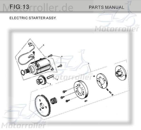 Ritzel Tongjian Buggy 150 Steuerrad Ketten-Rad GY6-13833 Motorroller.de Zahnrad Zwischenrad Steuer-Rad Zahn-Rad Getrieberad Zwischen-Rad 150ccm-4Takt