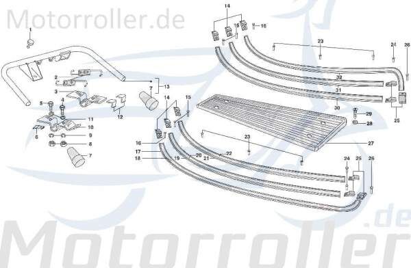 Hauptständer Motorroller LML Standfuß SF522-0846